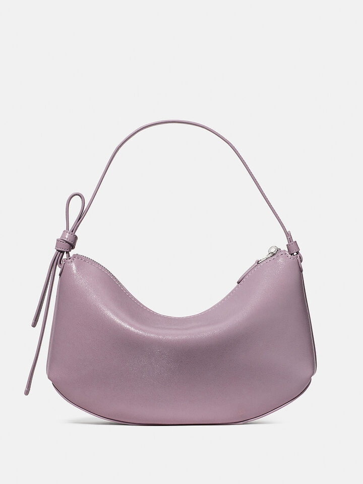 Loop Glazed Leather Shoulder Bag, MARKET PURPLE, hi-res image number 5