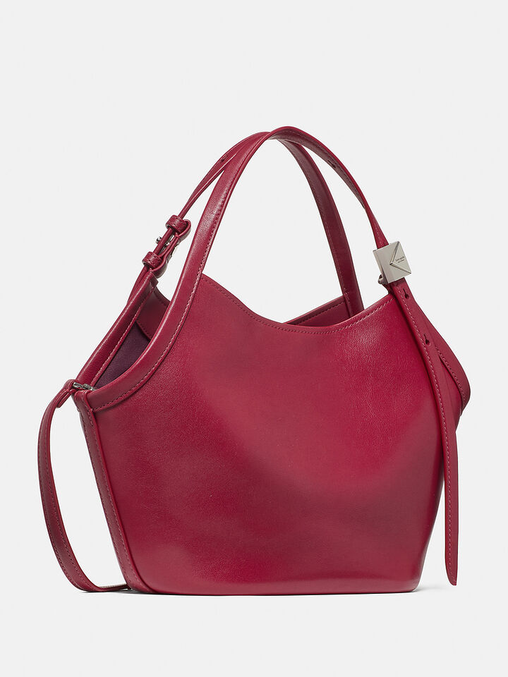 Deco Small Tulip Tote Bag, RED JAM, hi-res image number 3