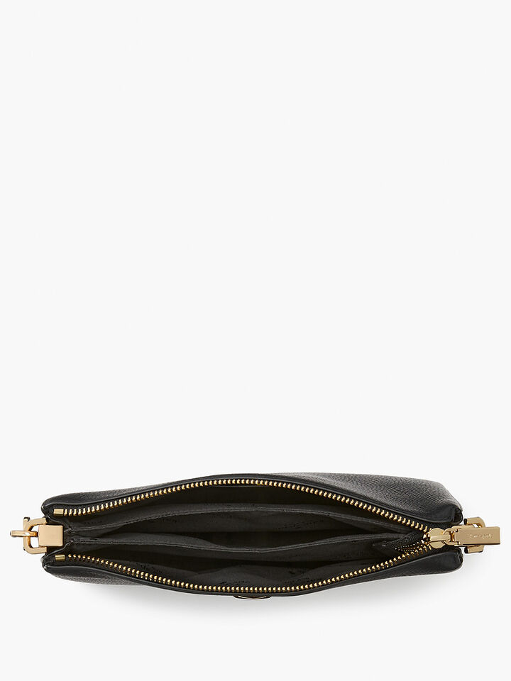 Kayla Small Triple Compartment Crossbody, BLACK, hi-res image number 2