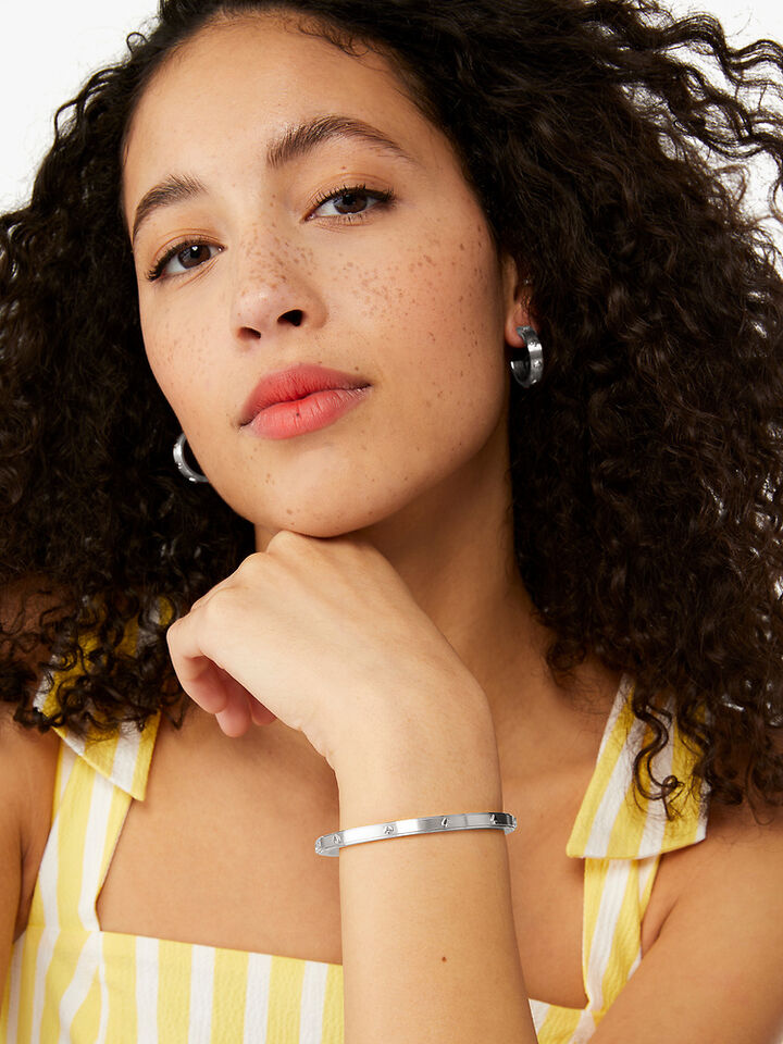 Spot The Spade Metal 5Mm Hinge Bangle