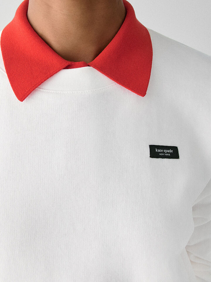 Essential Logo Sweatshirt, FRESH WHITE, hi-res image number 2