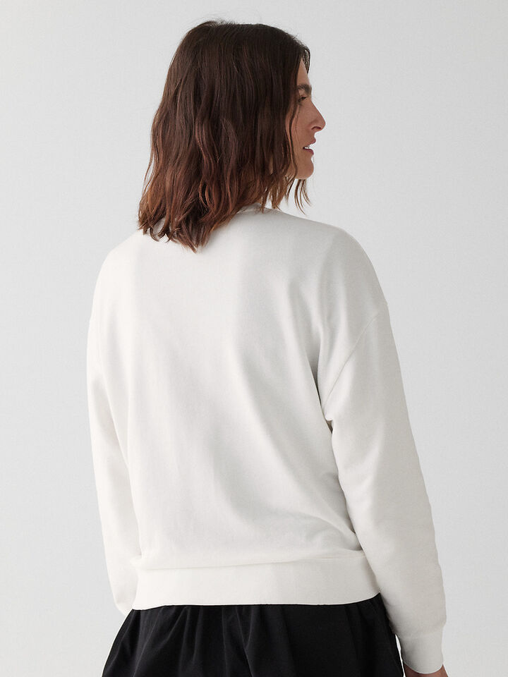 Horse Sweatshirt, CREAM., hi-res image number 3