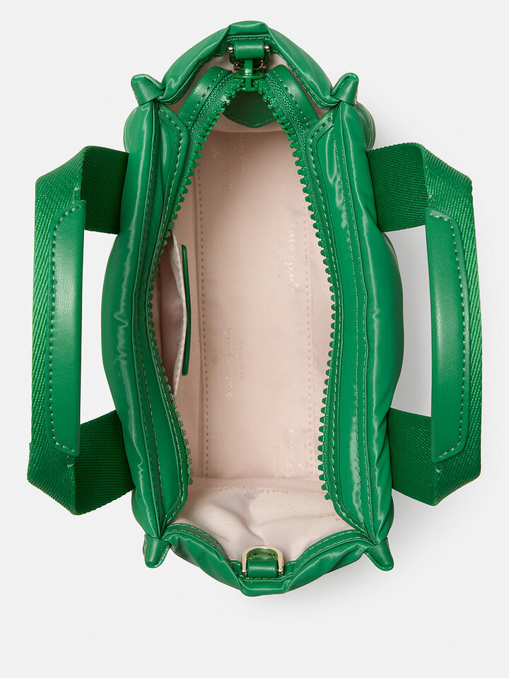 Kip Puffy Mini Tote, GREEN BEAN, hi-res image number 4