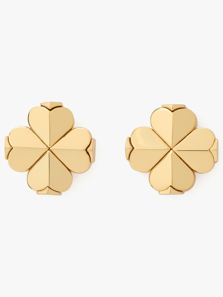 Spade Flower Studs
