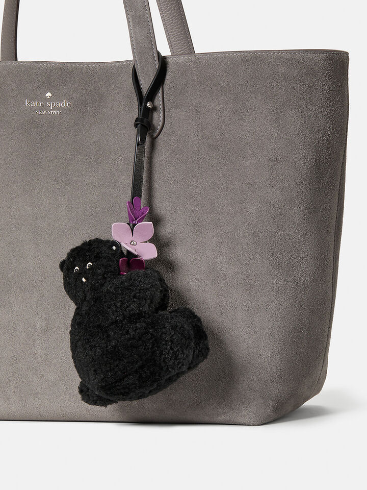 Critters Penelope Bear Bag Charm, Black, hi-res image number 3