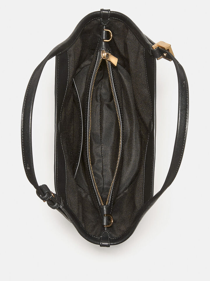 Deco Small Tulip Tote Bag, BLACK, hi-res image number 4