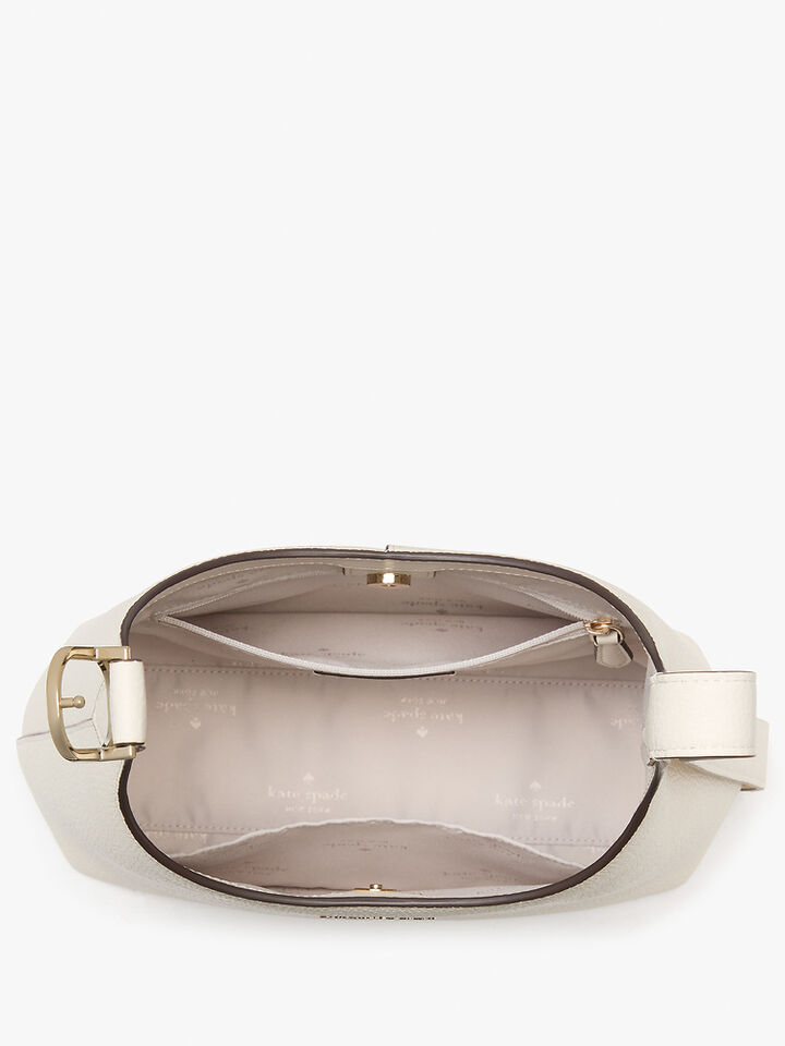 454 Pebbled Leather Small Shoulder Bag, MERINGUE, hi-res image number 4
