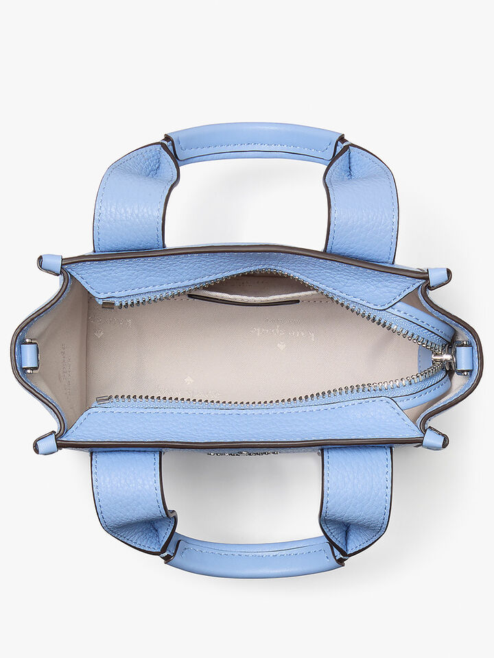 Kip Leather Mini Tote, PERIWINKLE SKY, hi-res image number 4