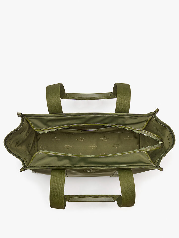 Kip Canvas Large Tote, ENCHANTED GREEN, hi-res image number 4
