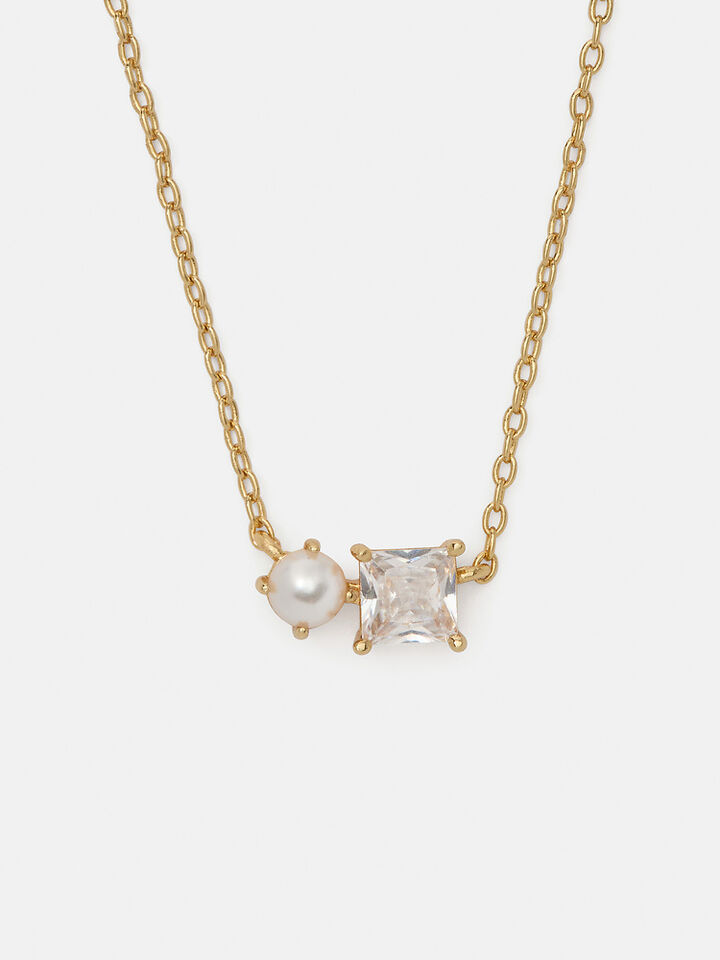 Dear Bestie Pendant, CREAM/CLEAR/GOLD, hi-res image number 3