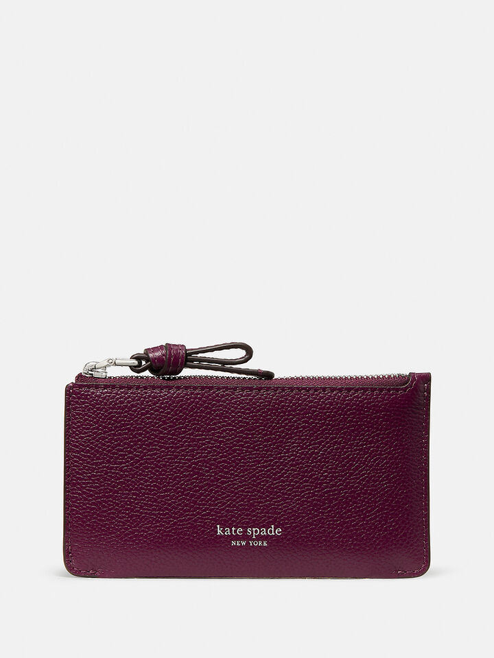 Loop East West Zip Card Case, Purple Agate, hi-res image number 1