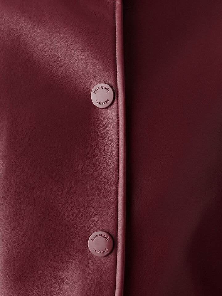 Faux Nappa Leather Jacket