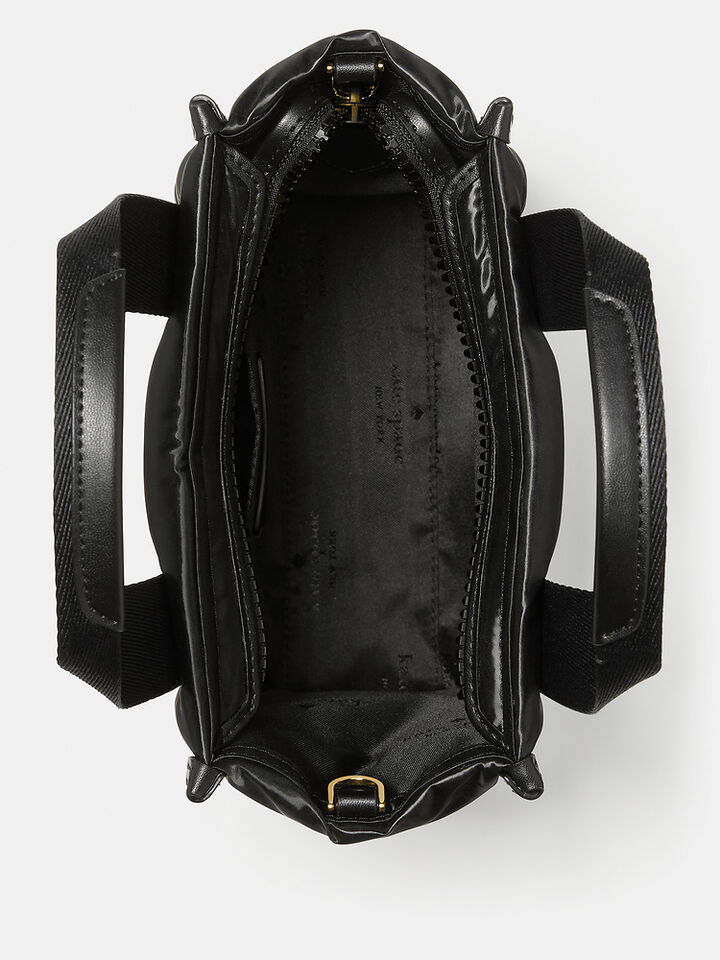 Kip Puffy Mini Tote, BLACK, hi-res image number 4