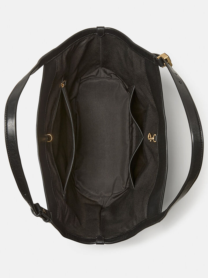 Deco Tulip Tote, BLACK, hi-res image number 4