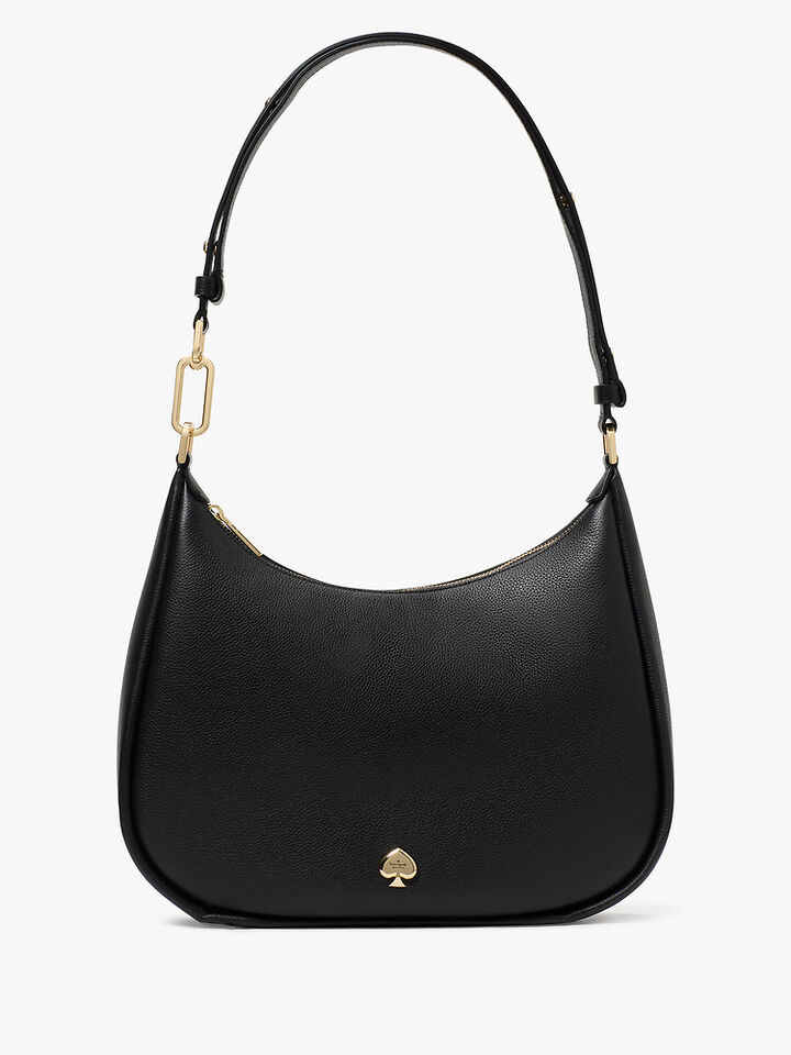 Kayla Pebbled Leather Chain Link Convertible Crossbody