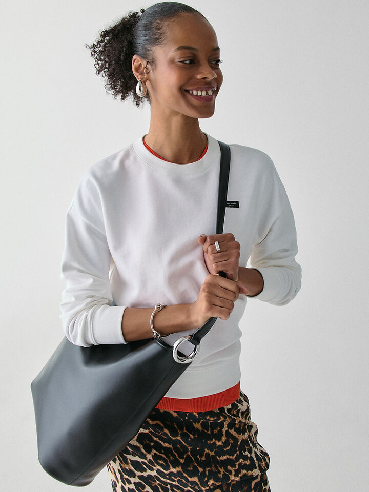 Halo Large Bucket Bag, BLACK, hi-res image number 5