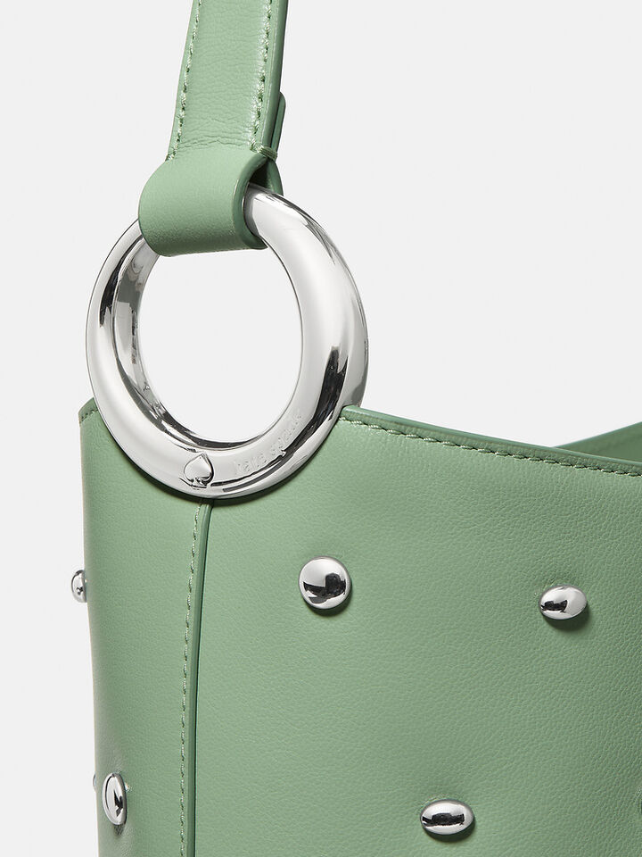 Halo Studded Bucket Bag, CRISP SAGE, hi-res image number 5