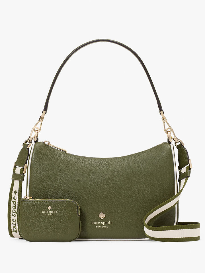 Emma Colorblock Pebbled Leather Medium Shoulder Bag