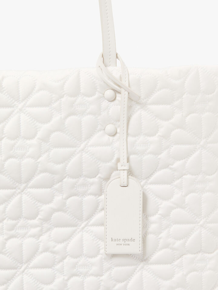 Tilly Quilted Large Tote Bag, White, hi-res image number 6