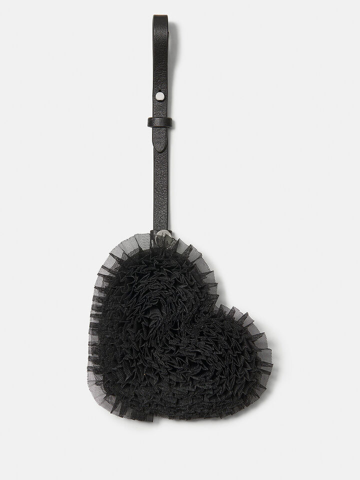 Charmed Tulle Heart Bag Charm