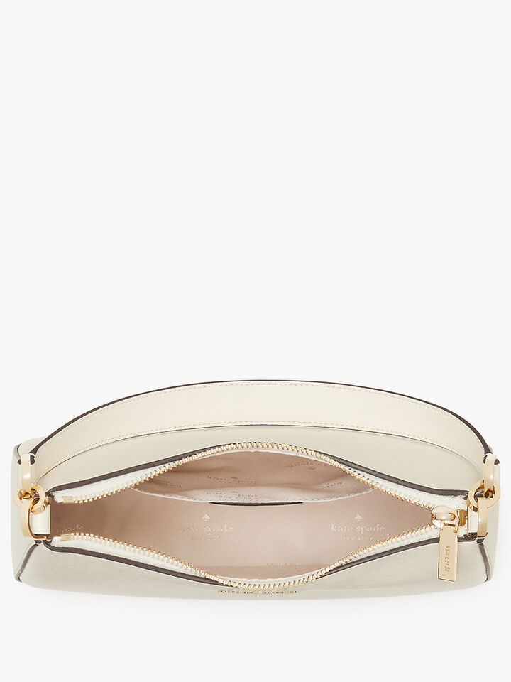 Madison Saffiano Leather Convertible Shoulder Bag, WHITE, hi-res image number 4