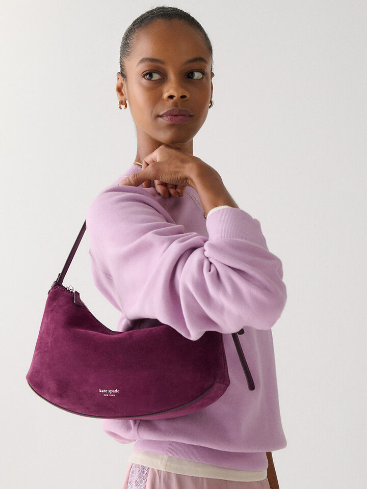 Loop Suede Shoulder Bag, PURPLE AGATE, hi-res image number 2