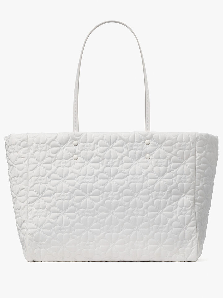 Tilly Quilted Large Tote Bag, White, hi-res image number 5