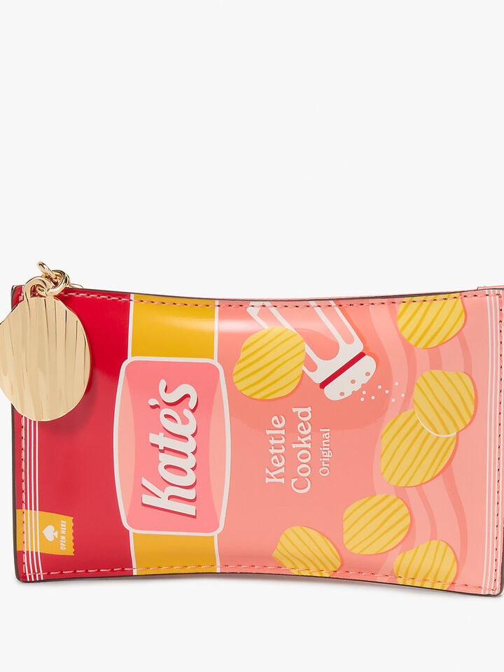 Snack Time Patent Card Case Wristlet, MULTI, hi-res image number 3