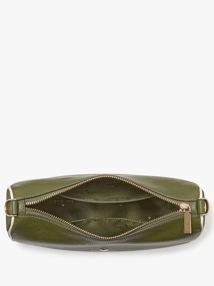 Emma Colorblock Pebbled Leather Medium Shoulder Bag, ENCHANTED GREEN MULT, hi-res image number 4