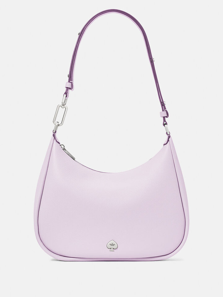 Kayla Pebbled Leather Chain Link Convertible Crossbody