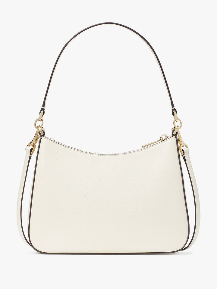 Madison Saffiano Leather Convertible Shoulder Bag, WHITE, hi-res image number 5