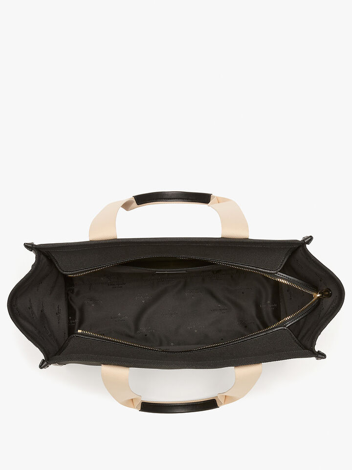 Kip Canvas Large Tote, BLACK, hi-res image number 4
