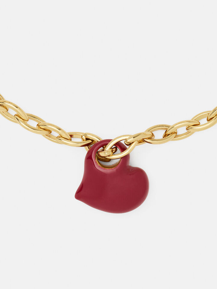 Amour Statement Necklace, Gold, hi-res image number 3