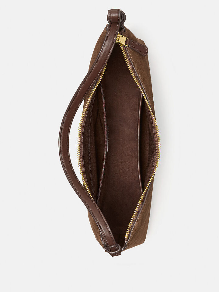 Loop Suede Shoulder Bag, HOT FUDGE MULTI, hi-res image number 4