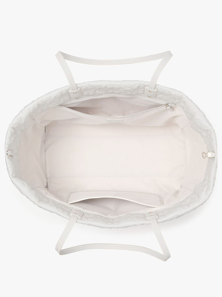 Tilly Quilted Large Tote Bag, White, hi-res image number 4