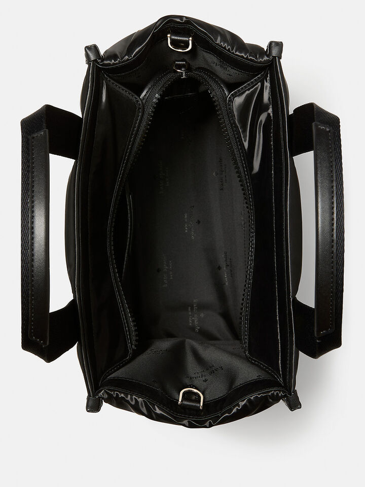 Kip Puffy Small Tote, BLACK, hi-res image number 4