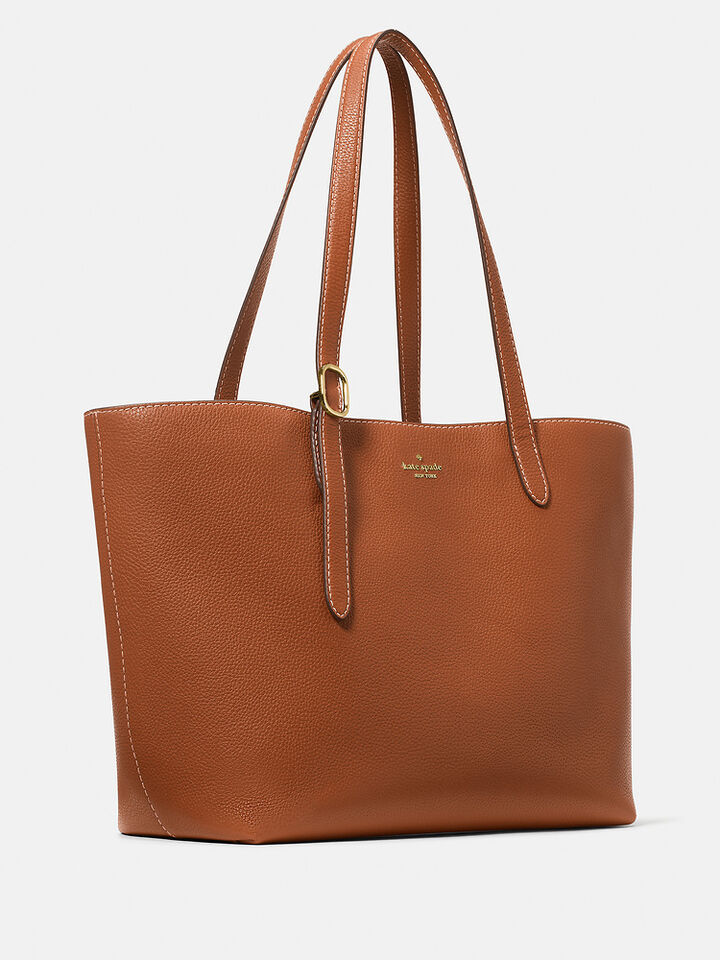 454 Large Tote Bag, WARM GINGERBREAD., hi-res image number 3