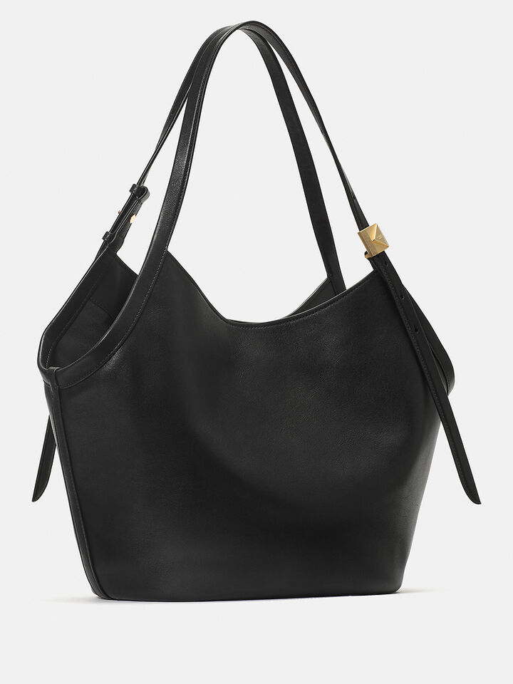 Deco Tulip Tote, BLACK, hi-res image number 3
