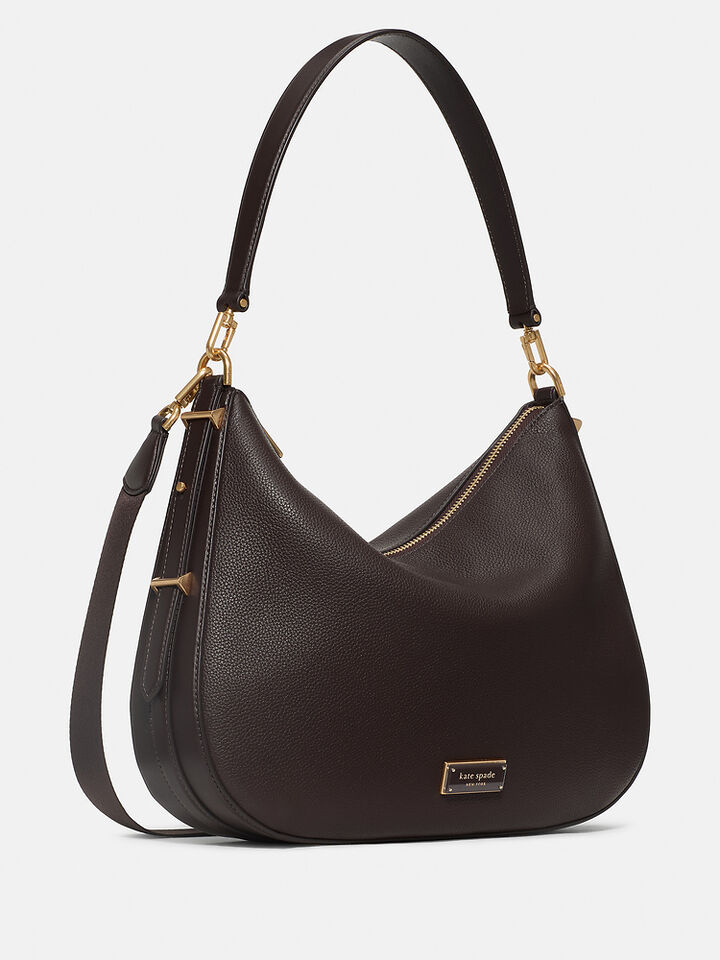 Liv Large Hobo Bag, HOT FUDGE, hi-res image number 3