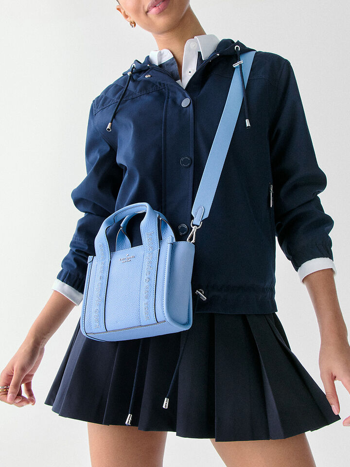 Kip Leather Mini Tote, PERIWINKLE SKY, hi-res image number 2