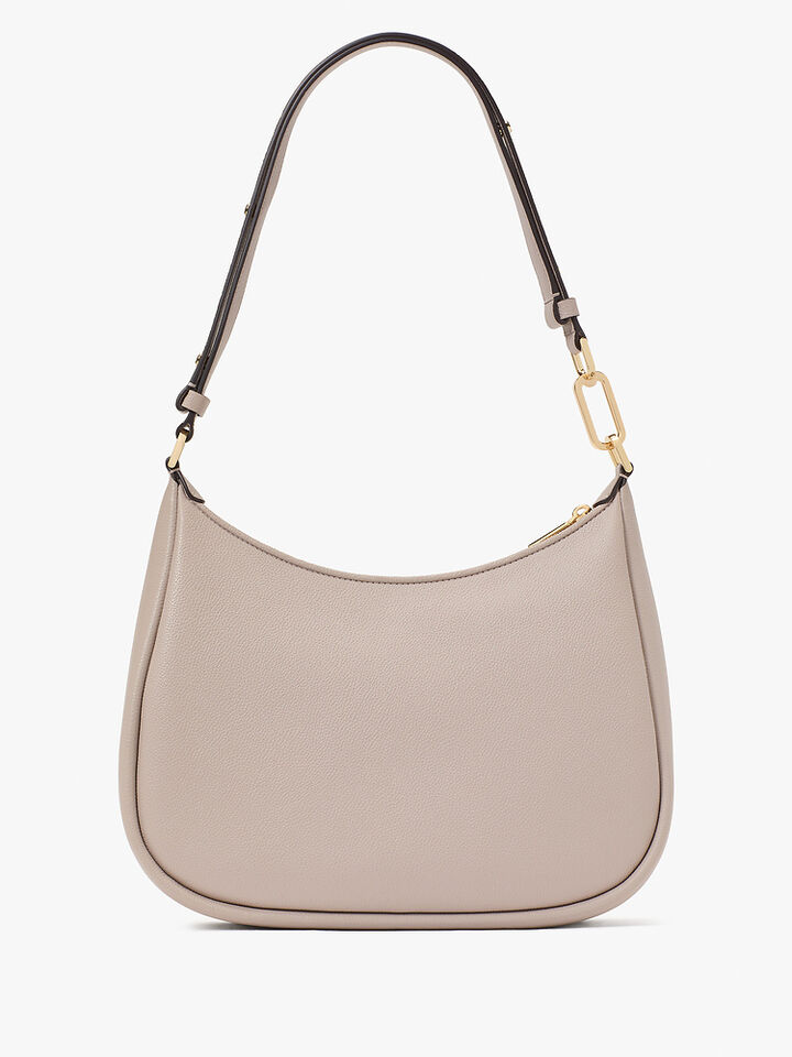 Kayla Woven Leather Large Shoulder Bag, COZY GREY, hi-res image number 5