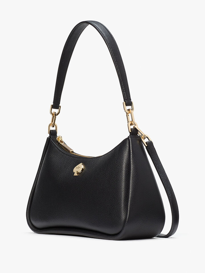 Kayla Small Convertible Shoulder Bag, BLACK, hi-res image number 3