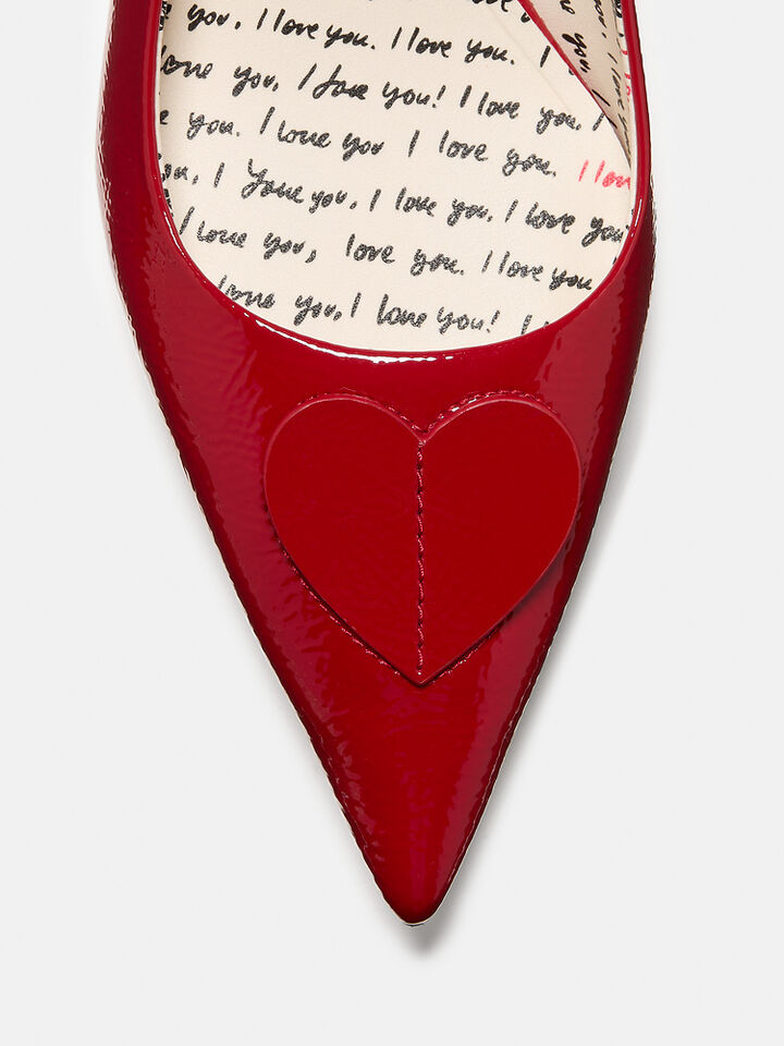 Lover Slingback Kitten Heel, DARK SCARLET, hi-res image number 5