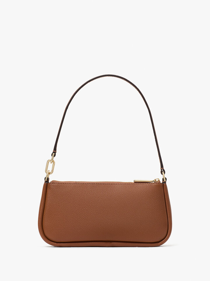 Kayla Pebbled Leather Convertible Wristlet, WARM GINGERBREAD, hi-res image number 5