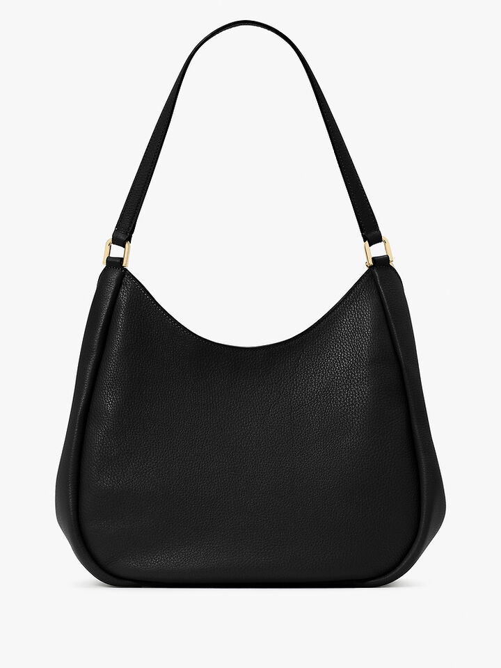 Kayla Large Triple Compartment Shoulder Bag, BLACK, hi-res image number 5