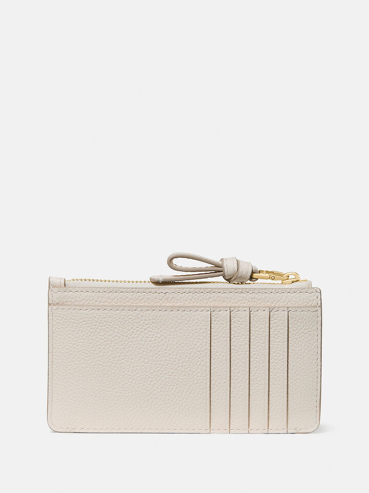 Loop East West Zip Card Case, Cashew Milk, hi-res image number 4