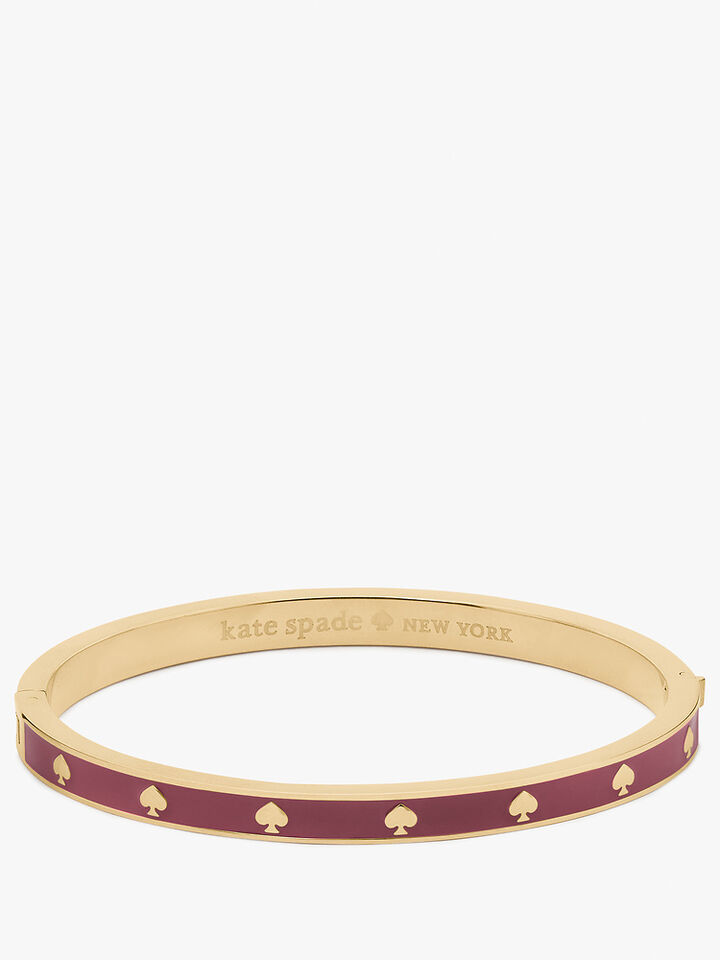 Spot The Spade Enamel Hinged Bangle