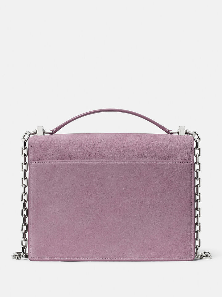 Deco Suede Chain Shoulder Bag, MARKET PURPLE, hi-res image number 5