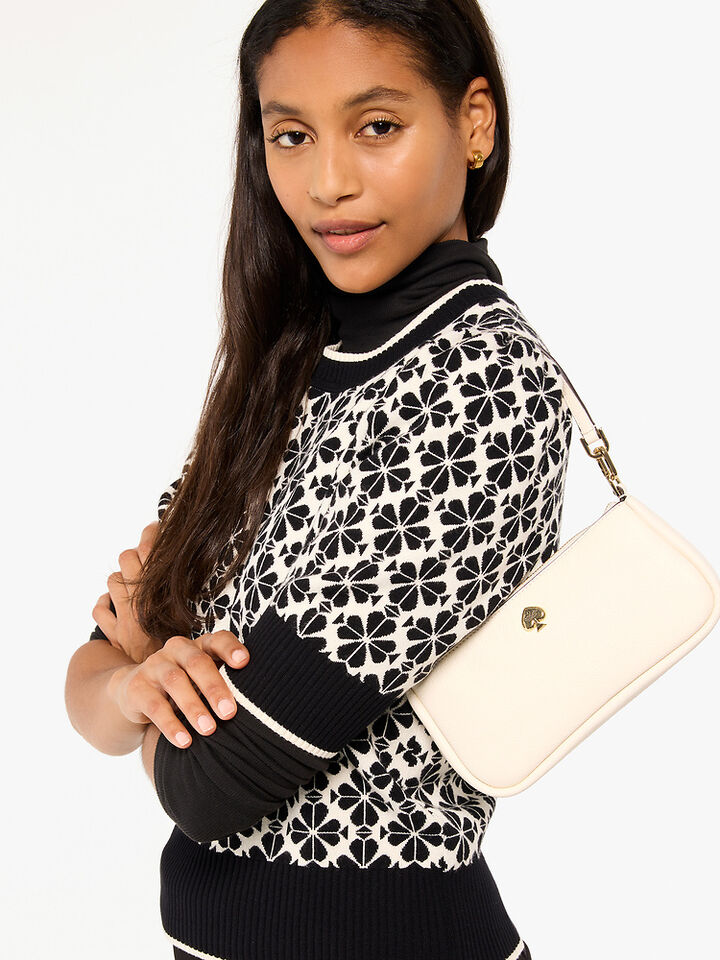 Kayla Pebbled Leather Convertible Wristlet