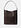 Halo Glazed Leather Large Bucket Bag, HOT FUDGE, swatch